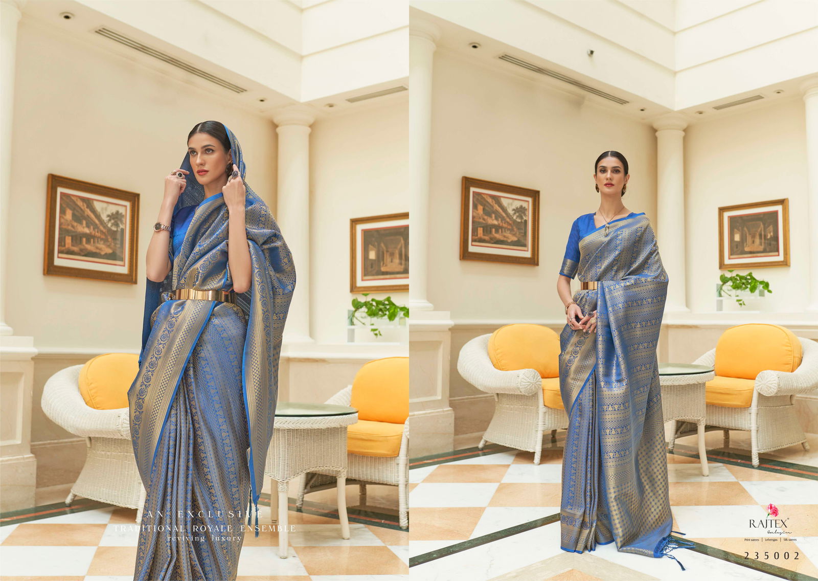 Kishika Silk By Rajtex Designer Handloom Weaving Saree Wholesale In India